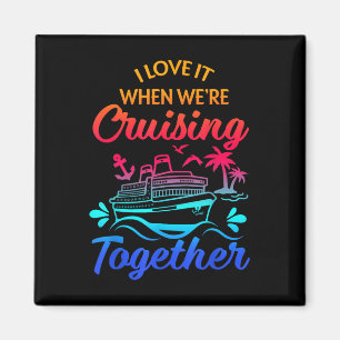 Imán Grupo Familiar de Crucero Squad 2025 Me Encanta