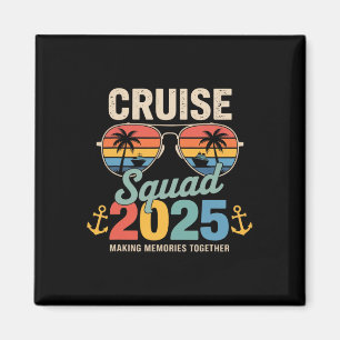 Imán Grupo familiar de Cruise Squad 2025 Vacaciones de