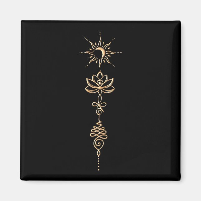 Imán Grupo Gold Unalome (Frente)