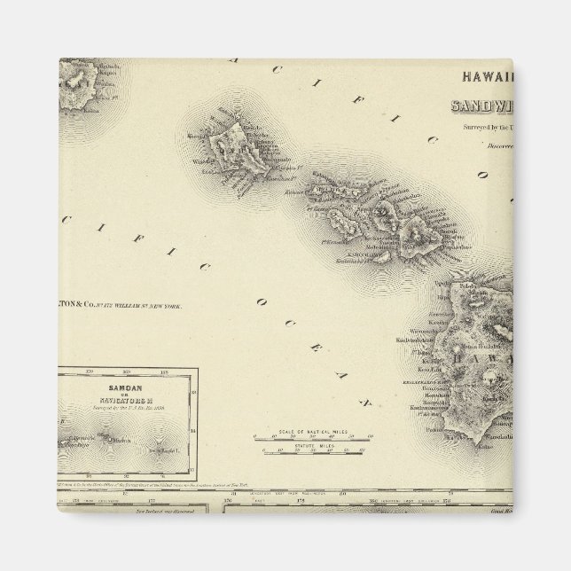 Imán Grupo Hawái O Islas Sandwich (Frente)