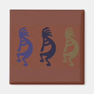 Imán Grupo Kokopelli de figuras de juego de flauta