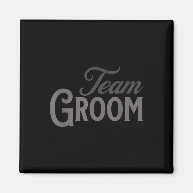 Imán Grupo Team Groom Fiesta de bachiller coincidente 2 (Frente)