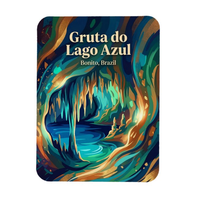 Imán Gruta do Lago Azul Brasil (Vertical)