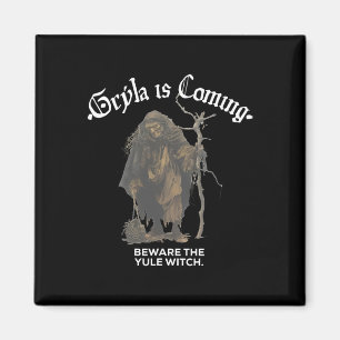 Imán Gryla Viene Cuidado Con La Bruja Yule Islandesa Ch