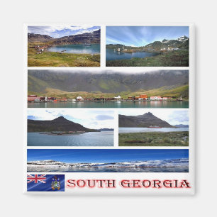 Imán GS - Georgia del Sur - Mosaico - Collage