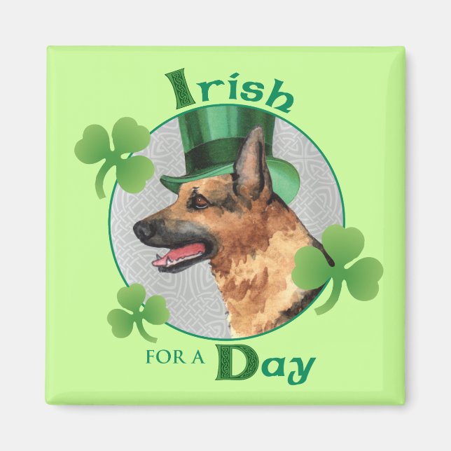Imán GSD del Día de San Patricio (Frente)