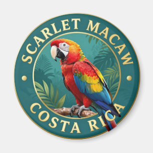Imán 🦜 Guacamayo Escarlata Ave Costa Rica