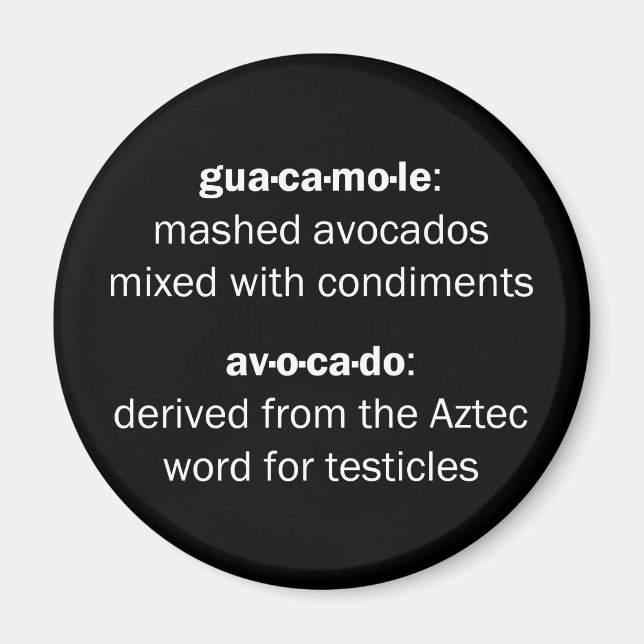Imán Guacamole Testicles (Frente)