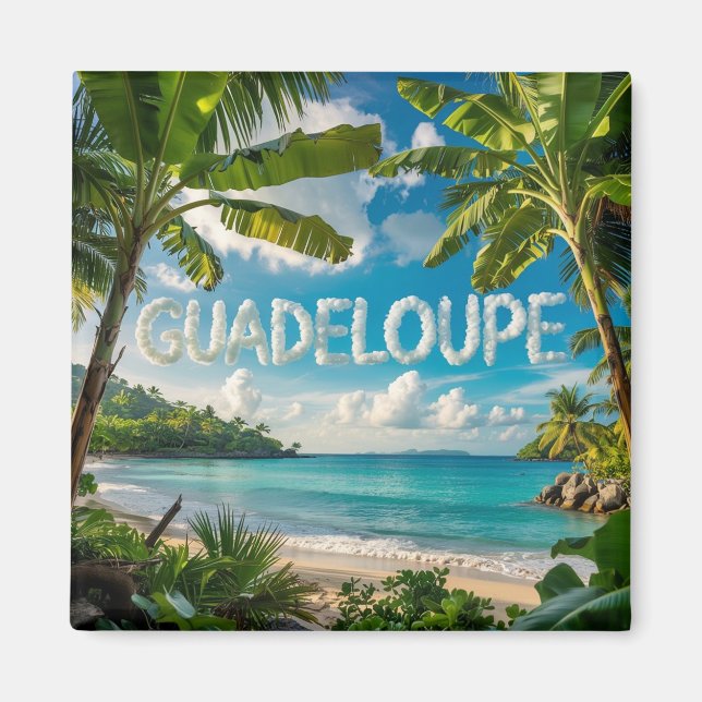 Imán Guadeloupe: Évasion Tropicale, Plage Paradisiaque  (Frente)