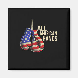 Imán Guantes de Boxeo All American Hands – Patriótico E