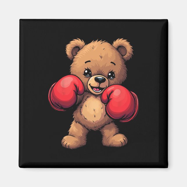Imán Guantes de boxeo de oso (Frente)
