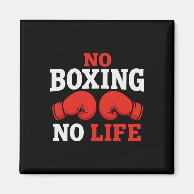 Imán Guantes de boxeo sin boxeo sin vida Guantes de box (Frente)