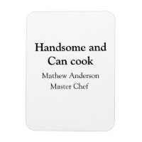 Guapo y puede cocinar agregar nombre maestro chef