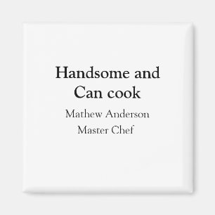 Imán Guapo y puede cocinar agregar nombre master chef f