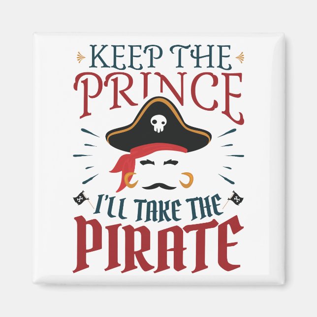 Imán Guarda el príncipe que llevaré al pirata (Frente)