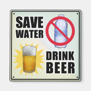 Imán Guardar agua - Bebida Cerveza
