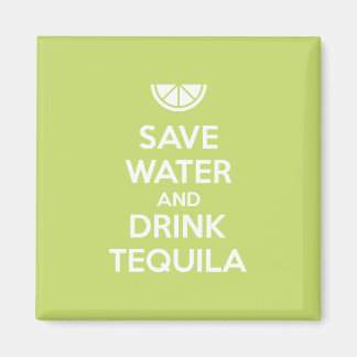 Imán Guardar agua y beber tequila