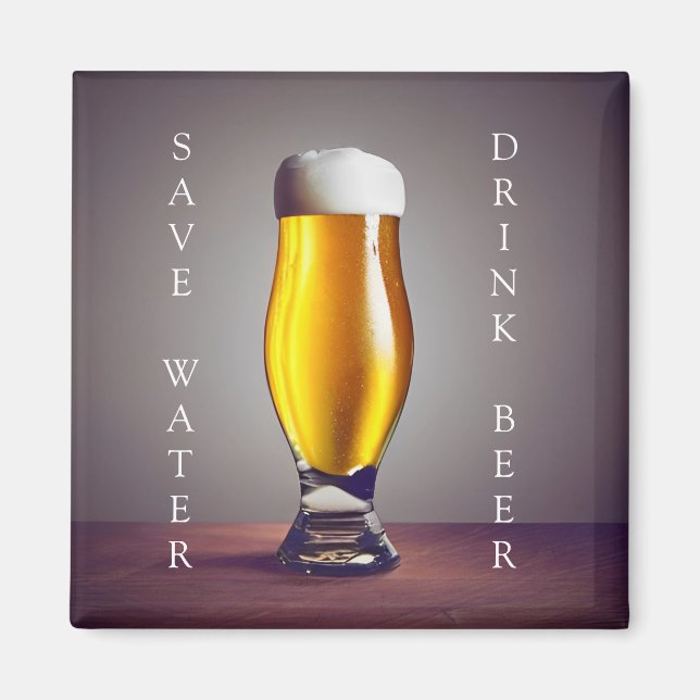 Imán Guardar cerveza para beber agua (Frente)