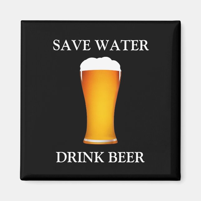 Imán Guardar cerveza para beber agua (Frente)