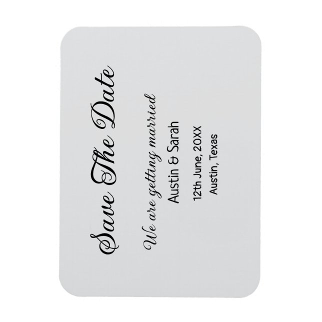 Imán Guardar el análisis de fecha sitio web del boda QR (Vertical)