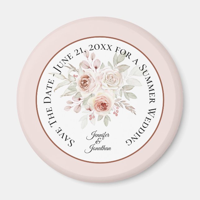 Imán Guardar el Boda de fechas (Frente)