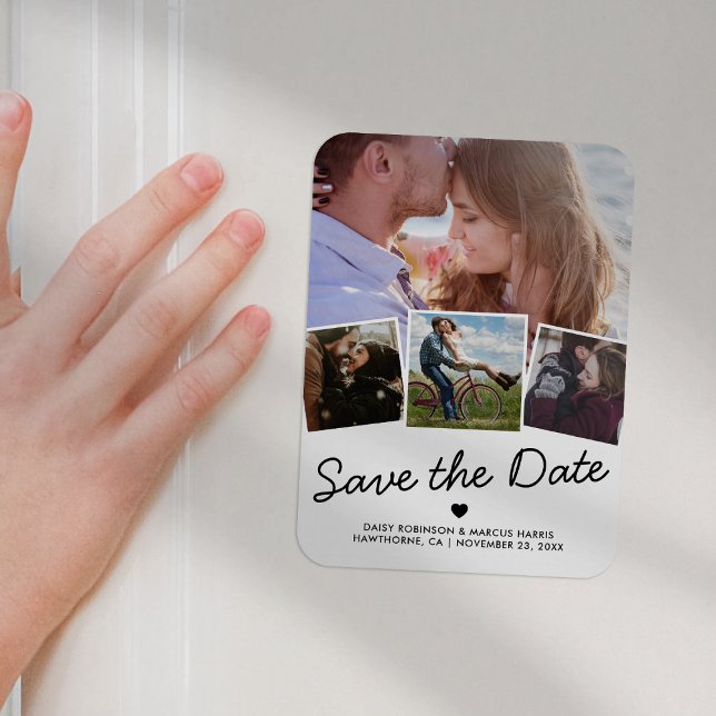 Imán Guardar el Boda de fotos de fecha simple 4 (Subido por el creador)
