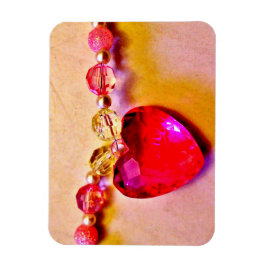 Imán Guardar fecha Corazón Rosa