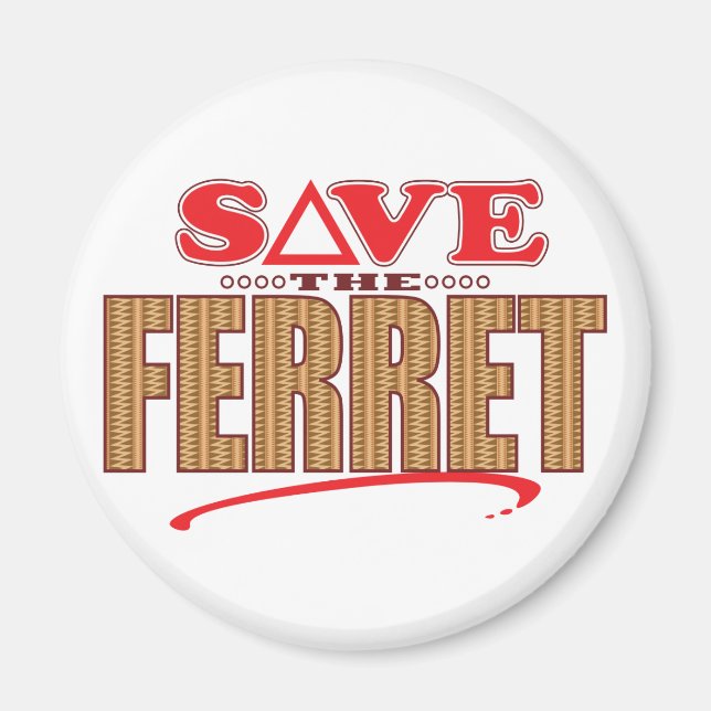 Imán Guardar Ferret (Frente)