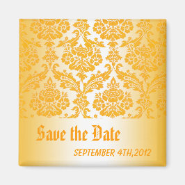 Imán guardar la damasco amarillo de fecha