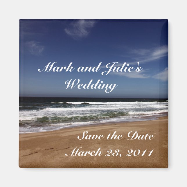 Imán Guardar la fecha (Frente)