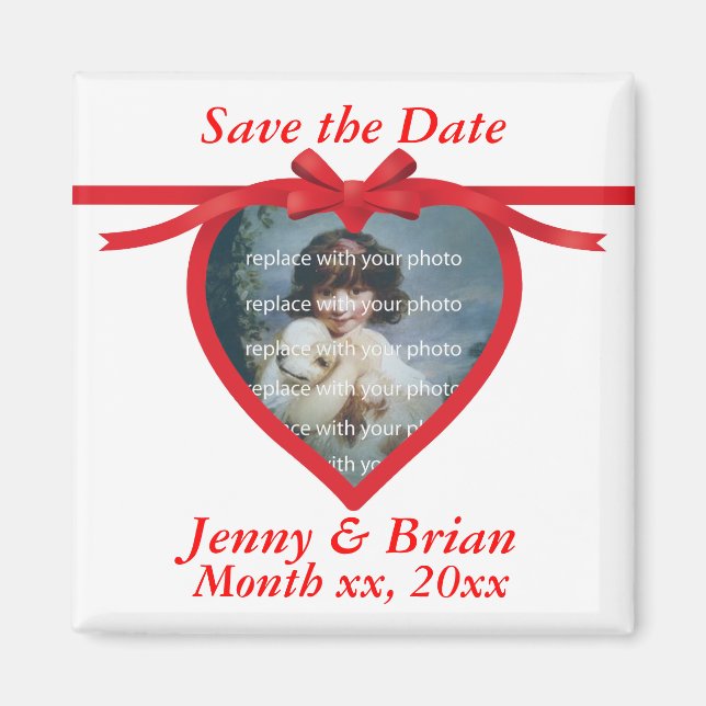 Imán Guardar la fecha (Frente)