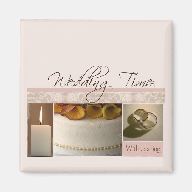 Imán Guardar la fecha (Frente)