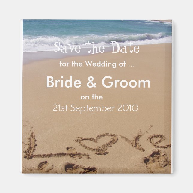 Imán Guardar la fecha (Frente)