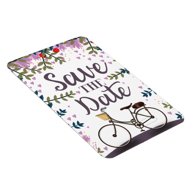 Imán Guardar la fecha bicicleta vintage (Lado Derecho)