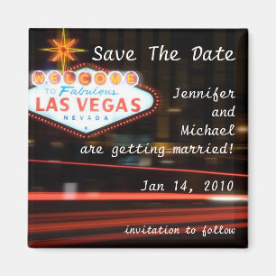 Imán Guardar la fecha de destino Boda de Las Vegas