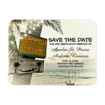 Guardar la fecha de destino romántico de playa vin