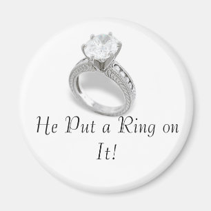 Imán Guardar la fecha/Él le puso un anillo