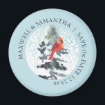 Imán Guardar La Fecha Magnets Winter Wonderland Bodas<br><div class="desc">Este invierno ahorra el imán de dátiles que exhibe un maravilloso paisaje de invierno acuático,  ofreciendo una opción rústica y única para bodas de montaña,  Navidades y vacaciones.</div>