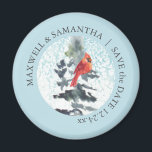 Imán Guardar La Fecha Magnets Winter Wonderland Bodas<br><div class="desc">Este invierno ahorra el imán de dátiles que exhibe un maravilloso paisaje de invierno acuático,  ofreciendo una opción rústica y única para bodas de montaña,  Navidades y vacaciones.</div>