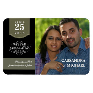 Imán Guardar la fecha - Personalizado Invitación Boda d