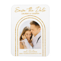 Guardar la fecha White Gold Elegante Boda Art Deco