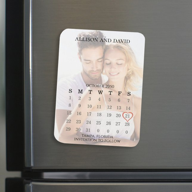 Imán Guardar la foto del calendario simple de 5 filas d (Subido por el creador)