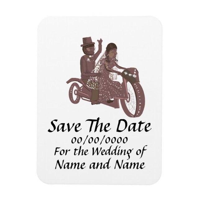 Imán Guardar Los bodas Del Biker De Magnet (Vertical)