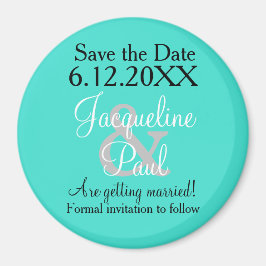 Imán Guardar los imanes turquesa de fecha