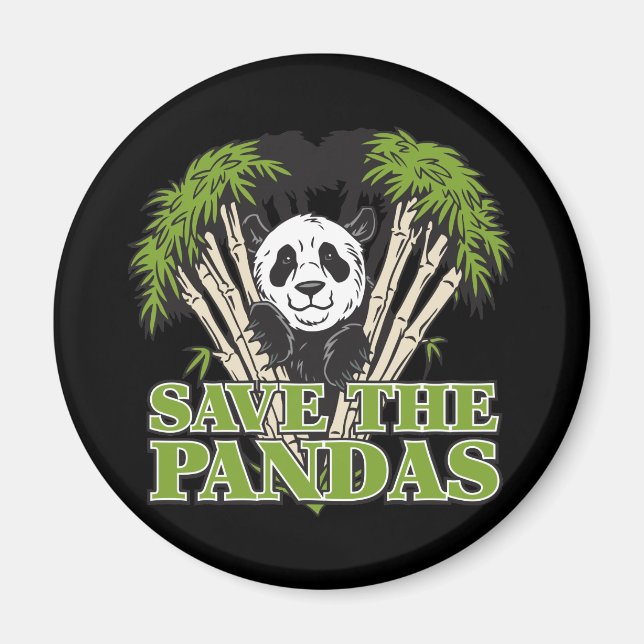 Imán Guardar los Pandas (Frente)