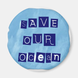 Imán Guardar nuestro fondo azul de las aguas oceánicas
