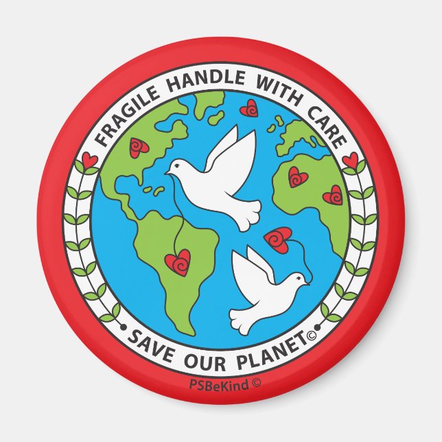 Imán Guardar nuestro planeta_imán 2,25" (Frente)