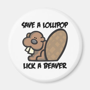 Imán Guardar un Lick Lollipop como castor