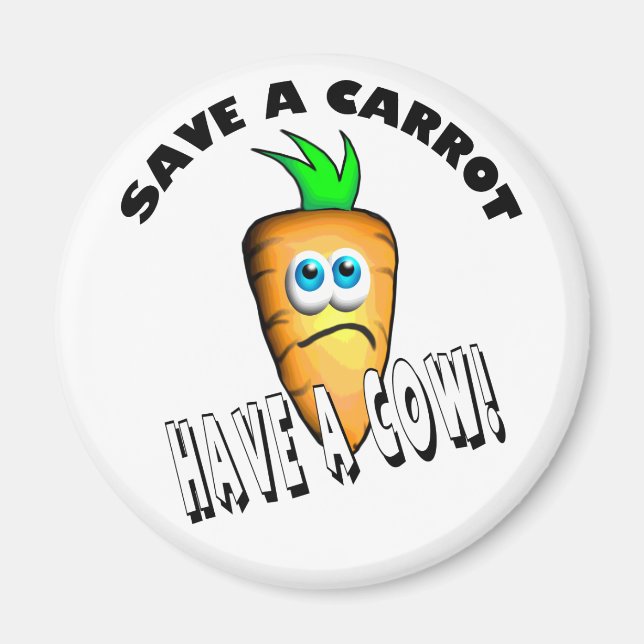 IMÁN GUARDAR UNA CARROTA - TENER UNA VACA (Frente)