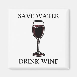 Imán Guardar vino para beber agua